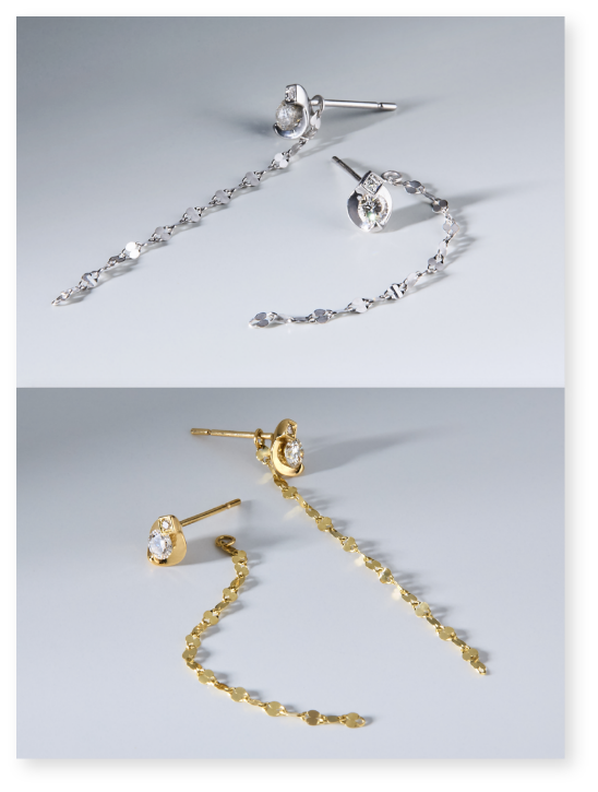 PTダイヤモンドピアス 135,000円 K18YGダイヤモンドピアス 135,000円